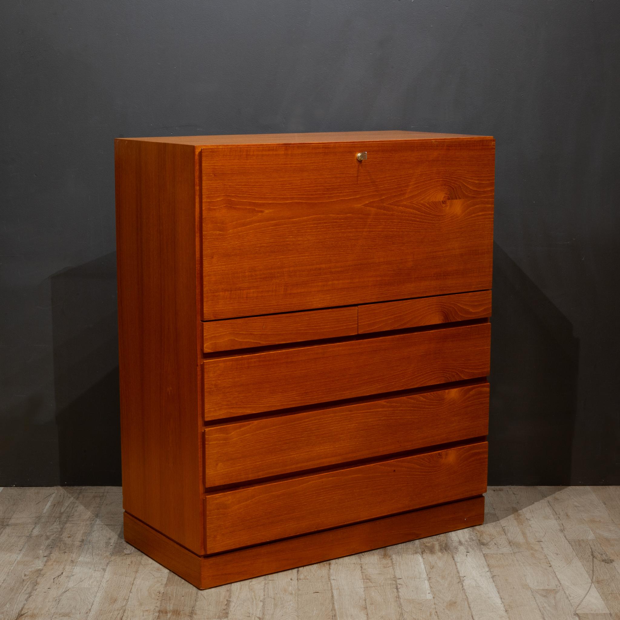 Danish Mid-century Arne Wahl Iversen Teak Desk c.1970 For Sale