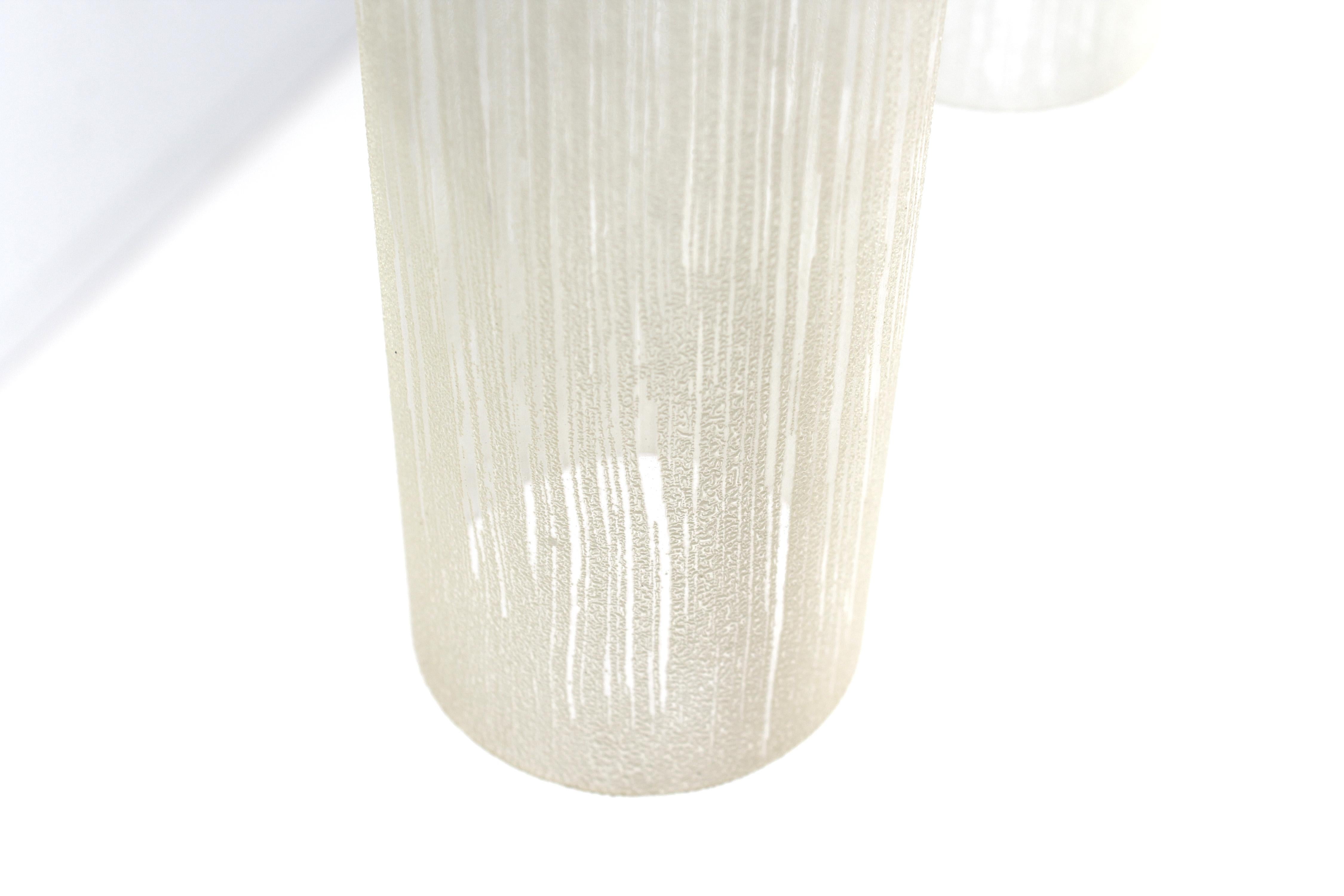 Mid-Century Arredoluce Monza (attr.) Brass and Glass Suspension Lamp 60s Italy For Sale 1