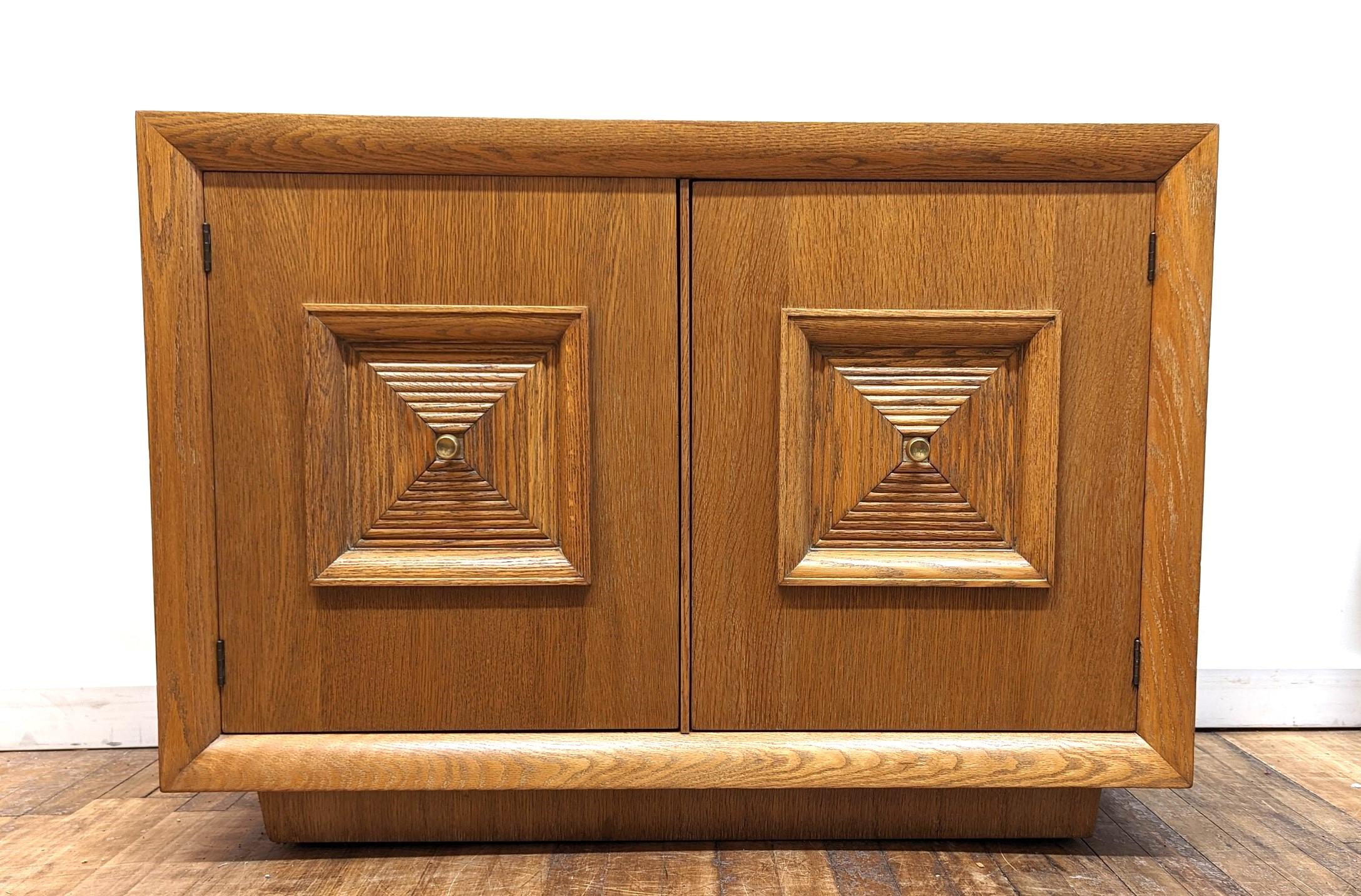 Brass Mid Century Art Deco Cabinet Sideboard  For Sale