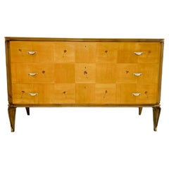 Mid-Century Art Deco Chest of Drawers, Maple, 1930s