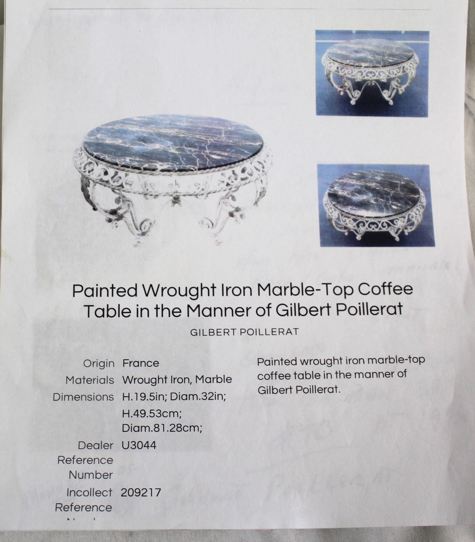 Table basse Art déco du milieu du siècle dernier d'après Gilbert Poillerat en vente 5
