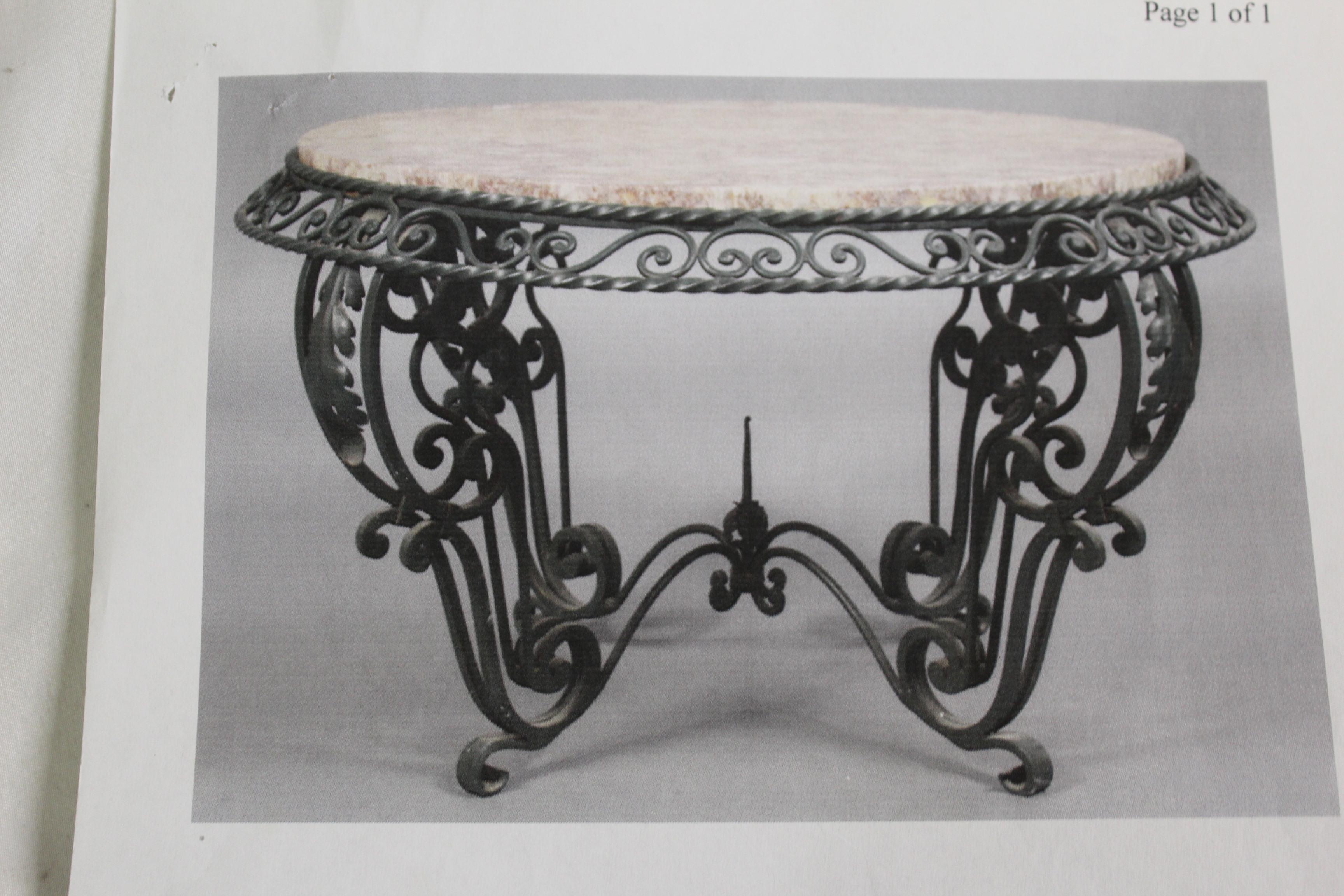Table basse Art déco du milieu du siècle dernier d'après Gilbert Poillerat en vente 6