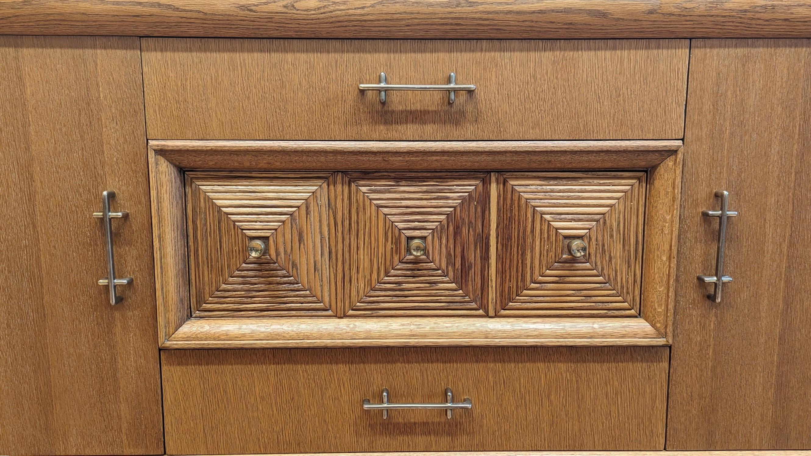Mid Century Art Deco Credenza Style of Maxime Old 1