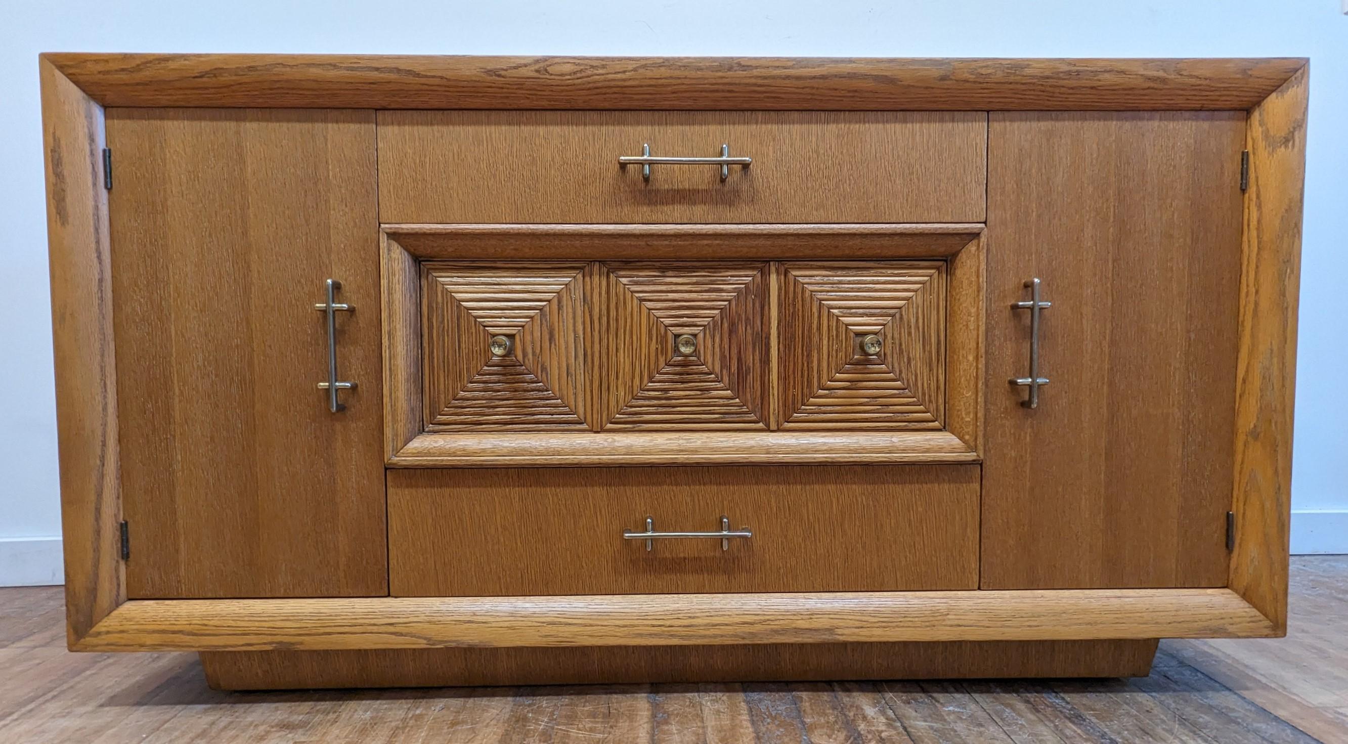 Mid Century Art Deco Credenza Style of Maxime Old For Sale 2