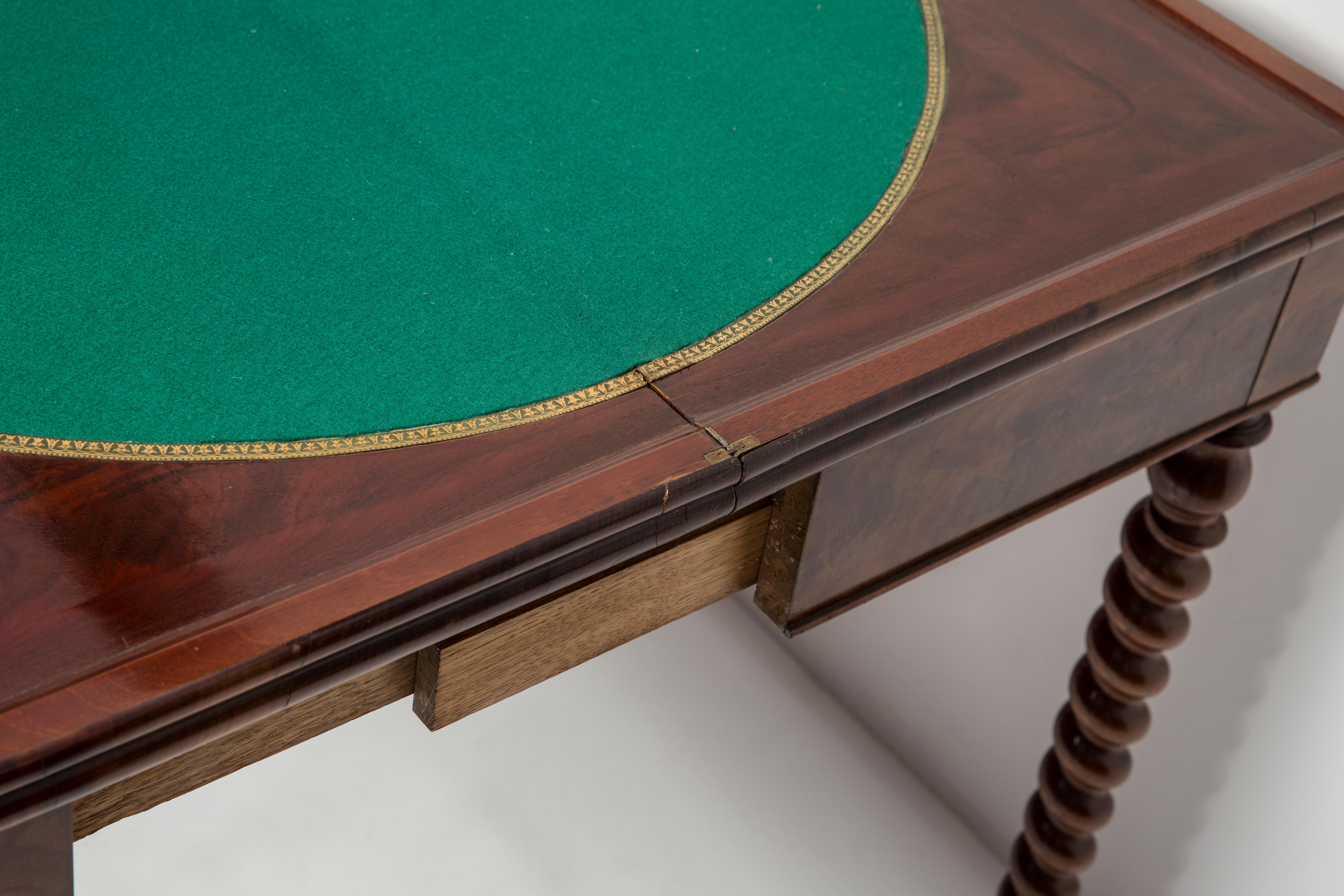 Table de jeu Art déco du milieu du siècle, vintage, bois de hêtre, Europe, années 1960 en vente 5