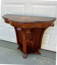 Consola italiana Art Decó de mediados de siglo al estilo de Gio Ponti, años 30