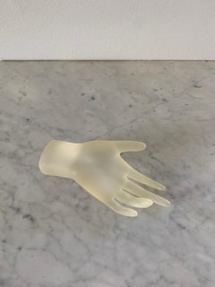 Mid-Century Art Deco Lucite Hand Sculpture
