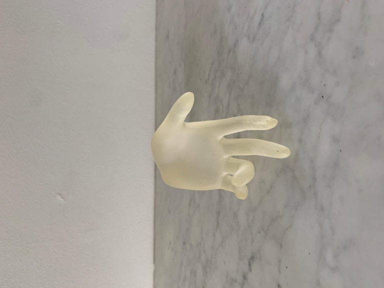 Mid-Century Art Deco Lucite Hand Sculpture For Sale at 1stDibs