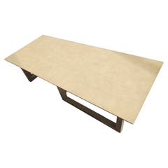 Mid Century Art Deco Machine Age Lacquered Architectural Cocktail Table