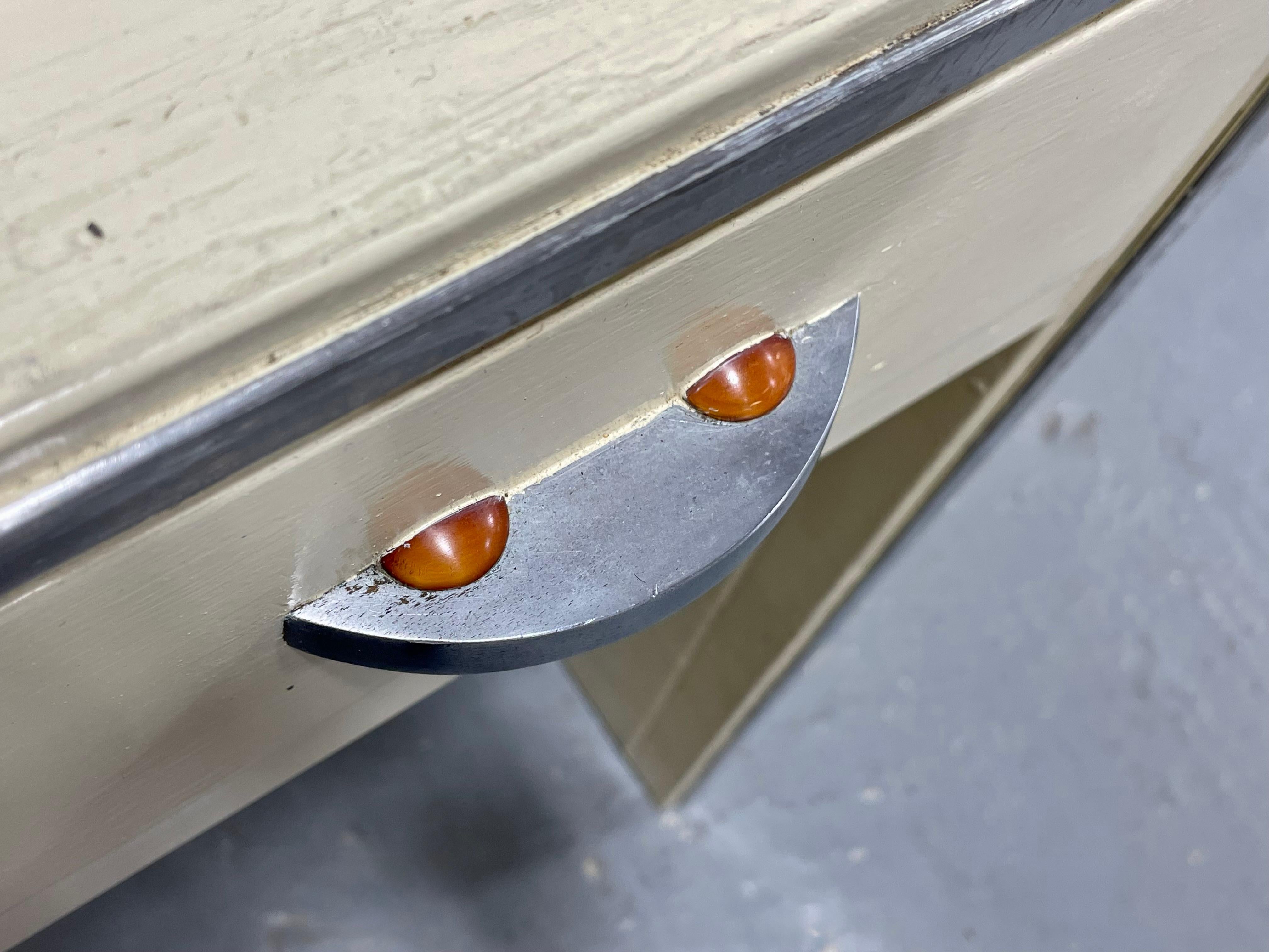 Scrivania/console in metallo di Simmons Furniture Co., 1950 ca. in vendita 2