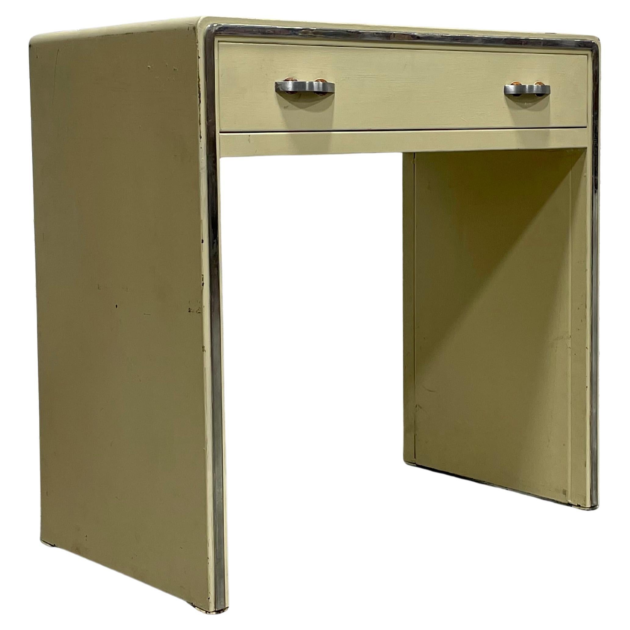 Scrivania/console in metallo di Simmons Furniture Co., 1950 ca.