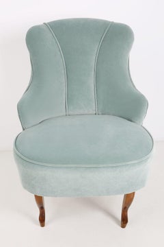 Mid Century Art Deco Mint Armchair, Europe 1950s