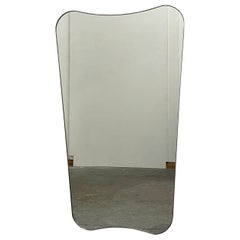 Mid Century Art Deco Mirror mit Messingrahmen - Vintage Two