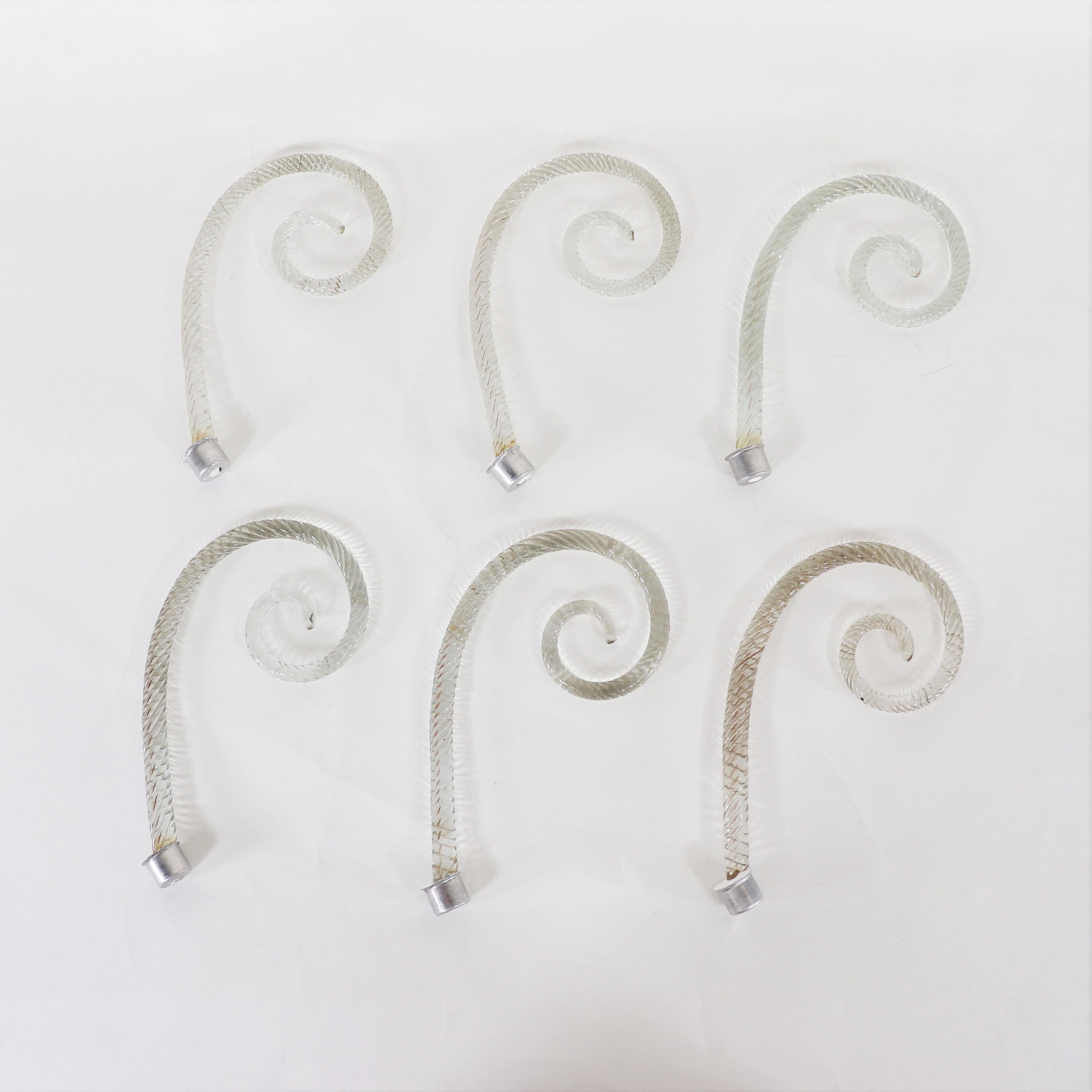 Cristallo Rigaree Murano, style Art Déco du milieu du siècle en vente 1