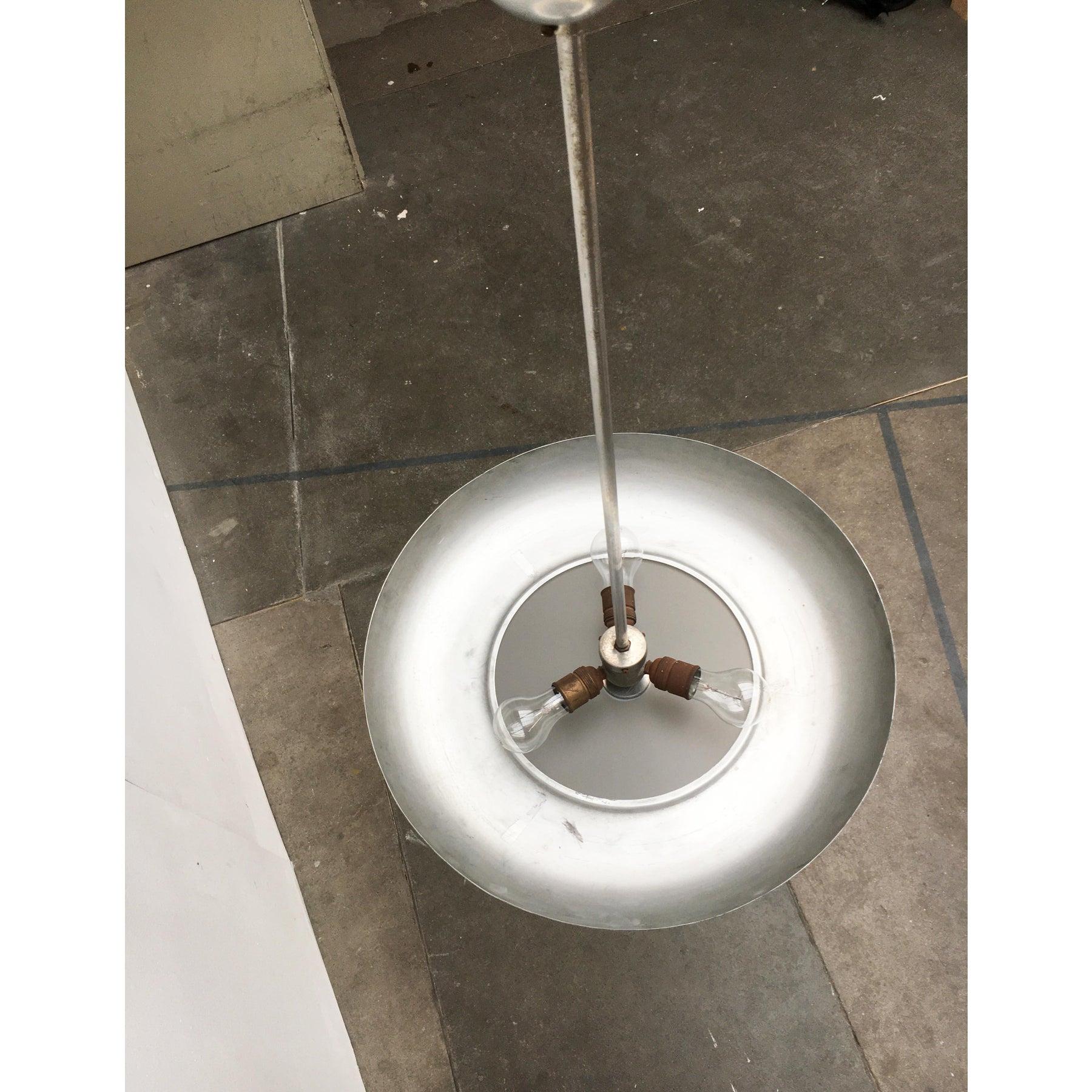 Lampada a sospensione in vetro in stile Art Deco di metà secolo in vendita 6