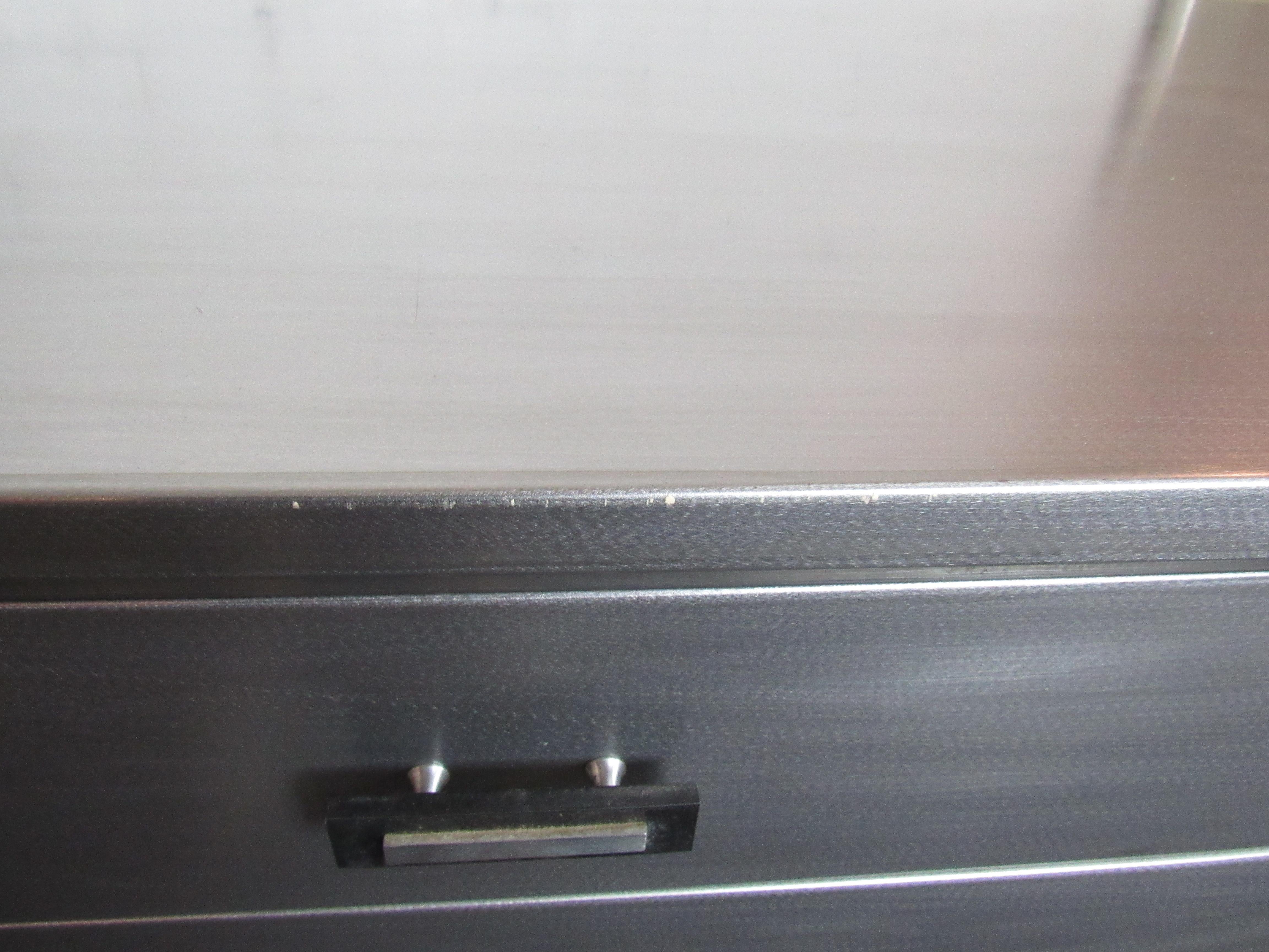 Mid-Century Art Deco Style Metal Dresser by Simmons 4