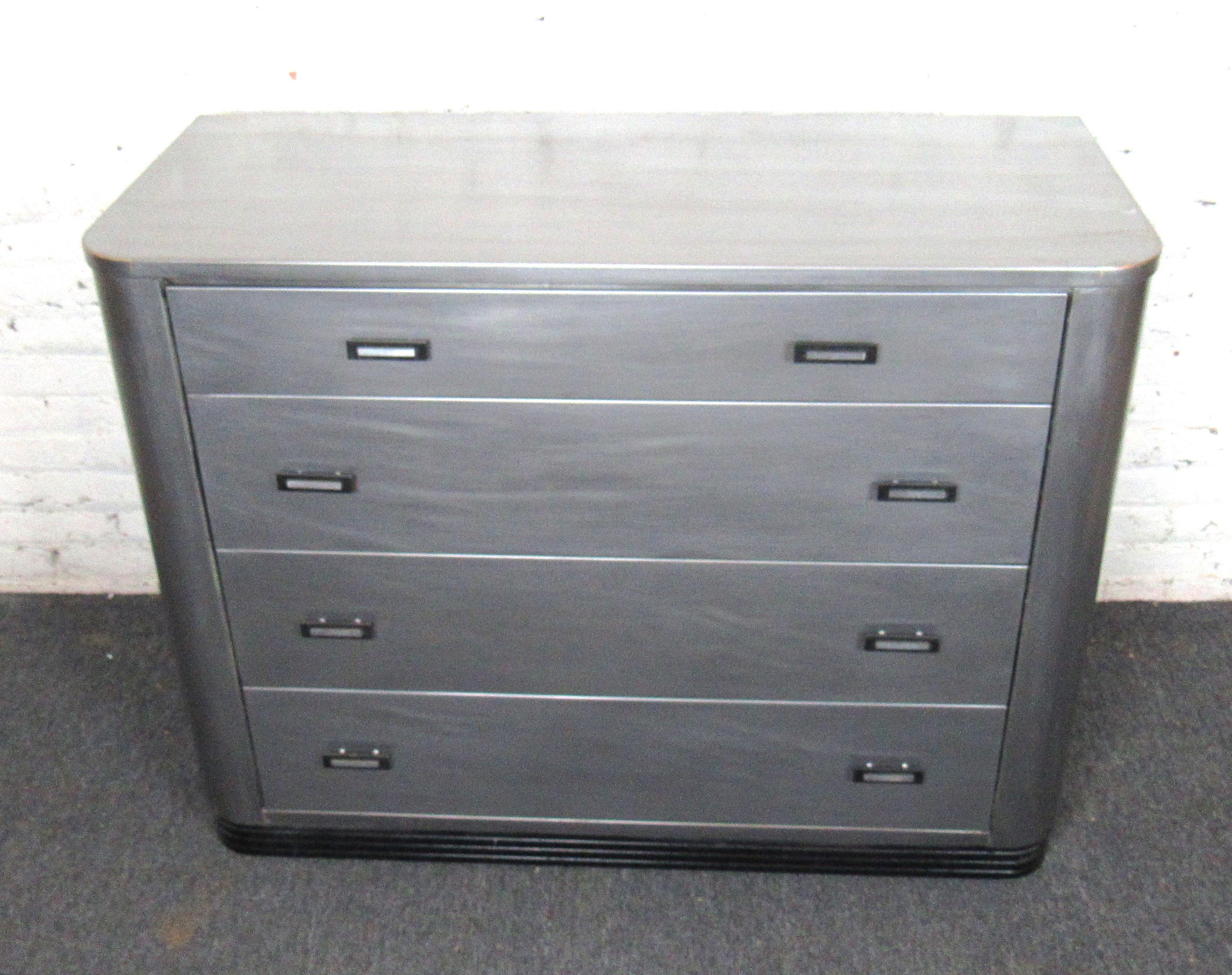 vintage simmons metal dresser