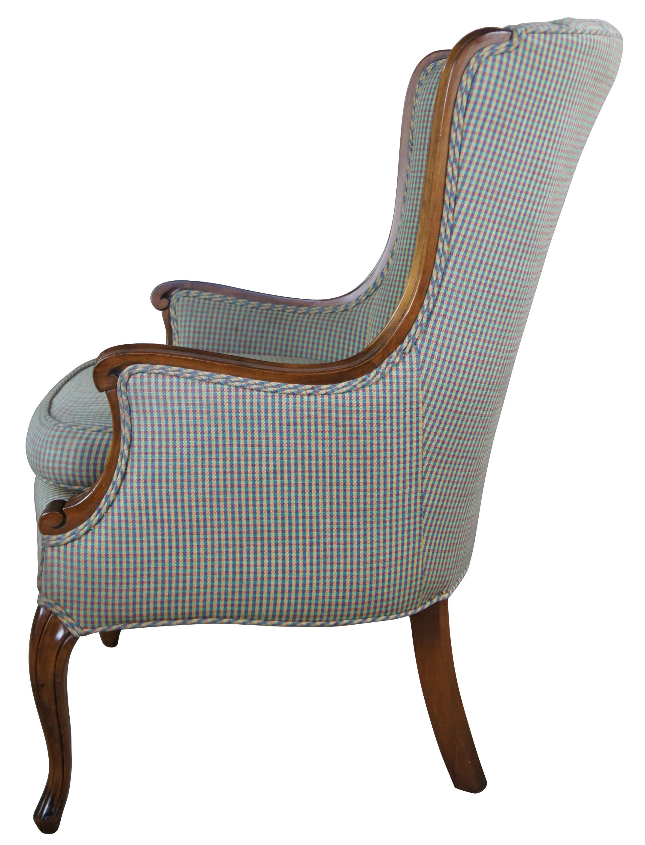 channel back wing chair