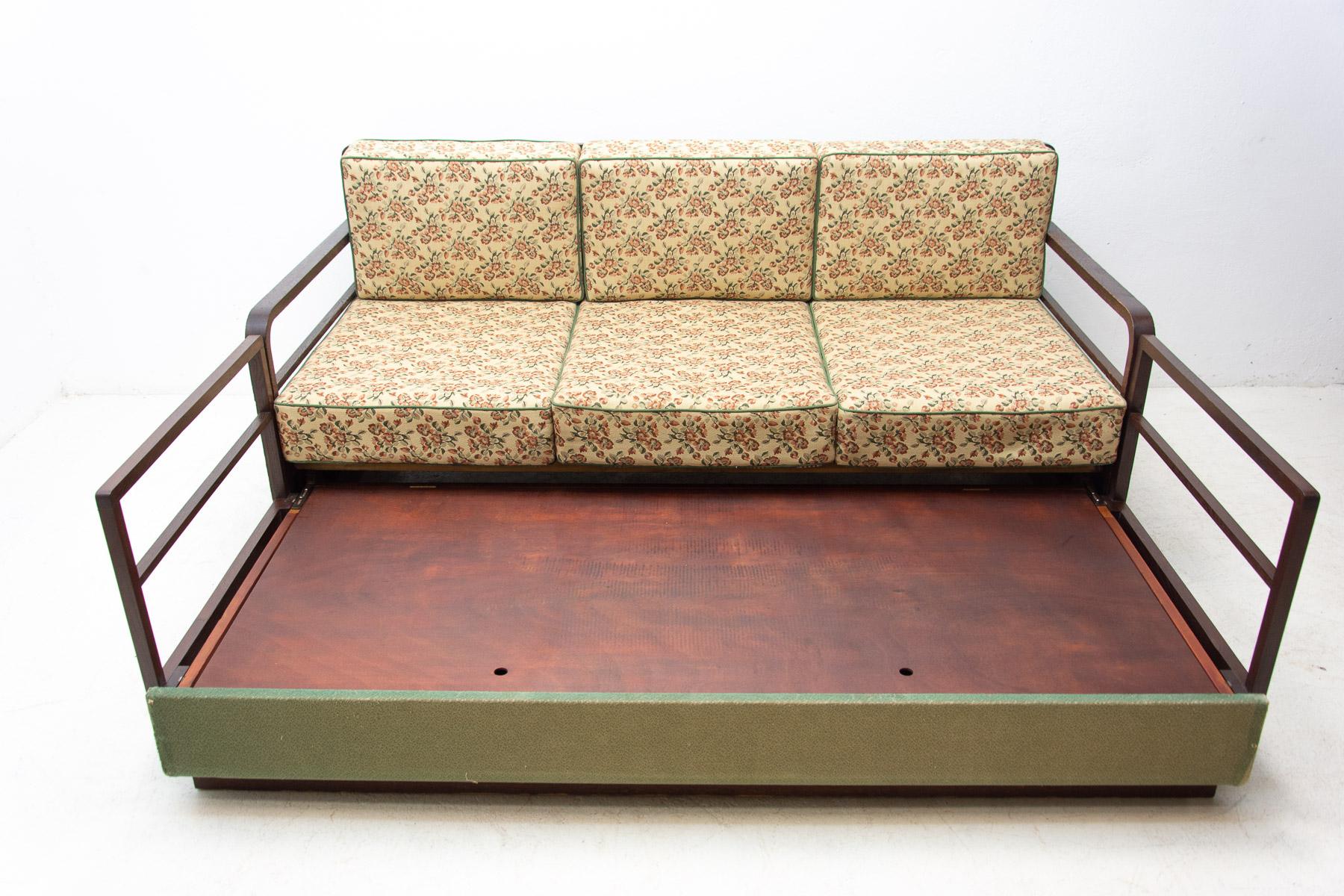Mid Century Art Deco Style Sofa, 1950´S, Czechoslovakia 5