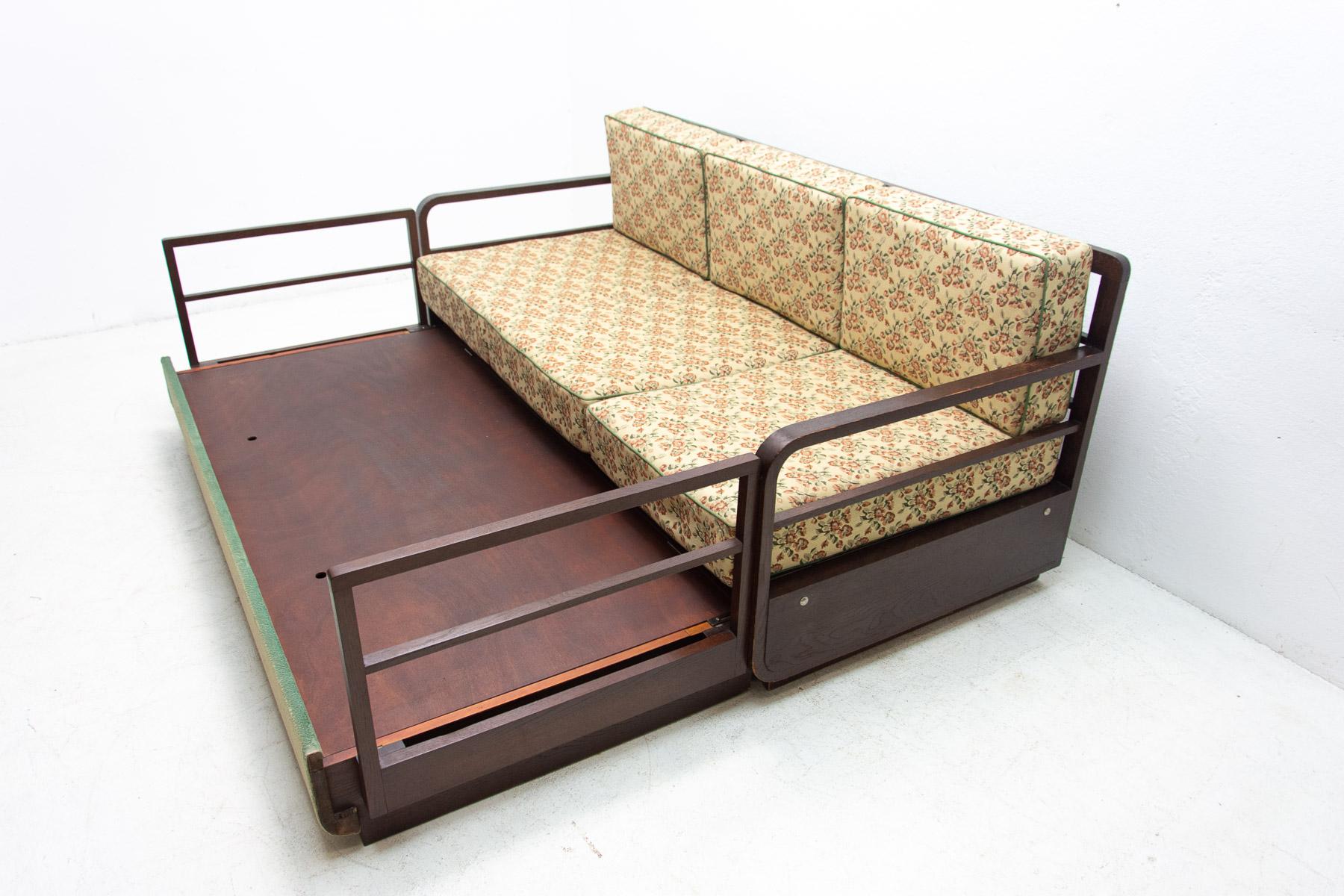 Mid Century Art Deco Style Sofa, 1950´S, Czechoslovakia 8