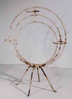 Mid Century Art Deco Wrought Iron Plant Stand