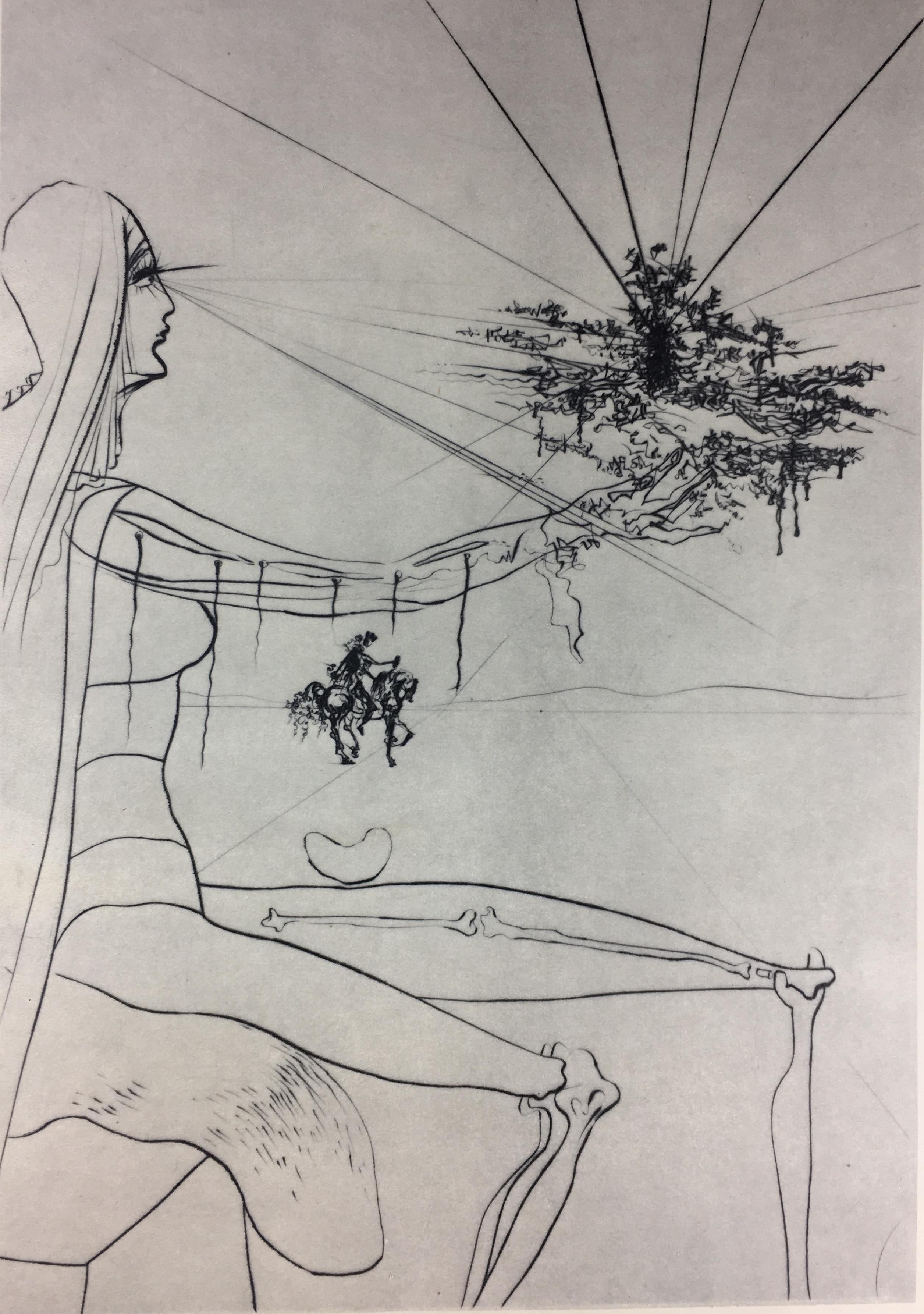Français Affiche d'exposition d'art du milieu du siècle dernier de Salvador Dali, 1975 en vente