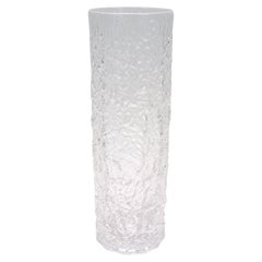 Mid-Century Art Glass Bark Vase attributed to Geoffrey Baxter & Whitefriars