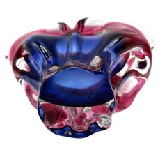 Mid-Century Art Glass Bowl Attributed to Josef Hospodka Czechoslovakia