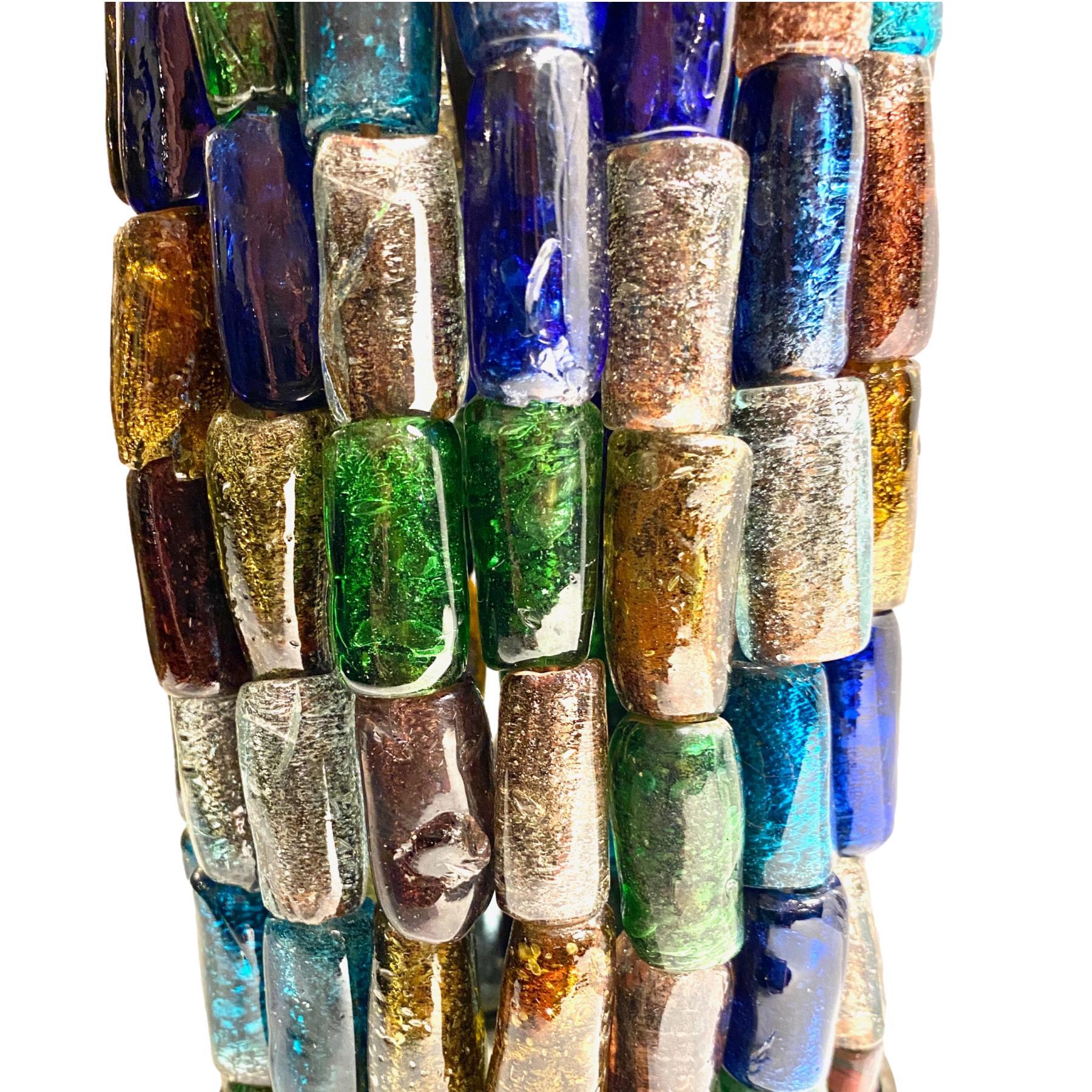 Lanterne en verre d'art du milieu du siècle Bon état - En vente à New York, NY