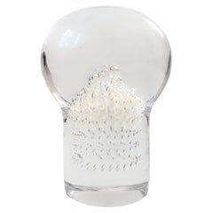 Mid-Century Modern Art Glass Mushroom Paperweight, 1970, Minimalist