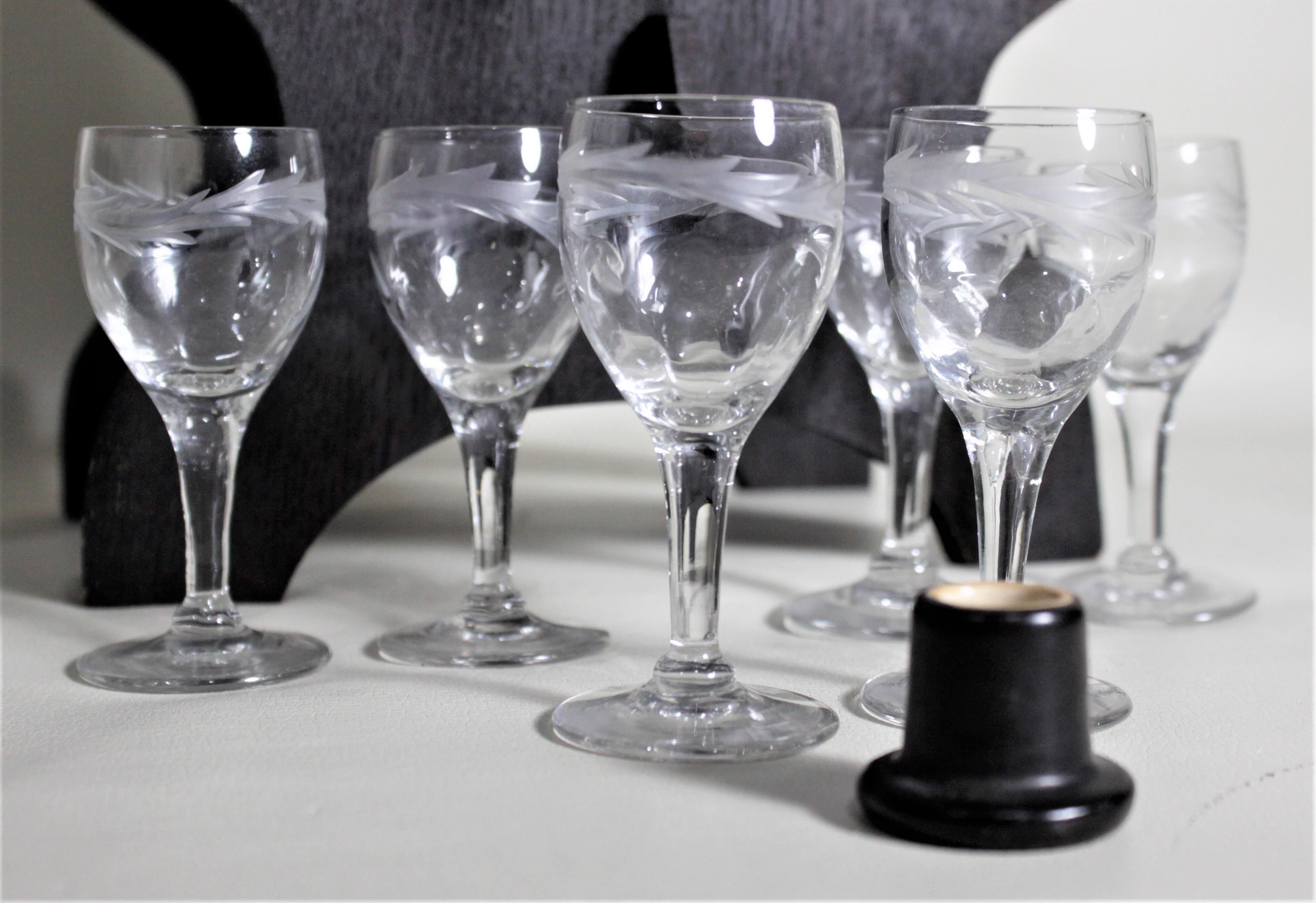 Mid-Century Art Pottery Gouda Styled Keg & Glasses Liquor Decanter Set For Sale 3