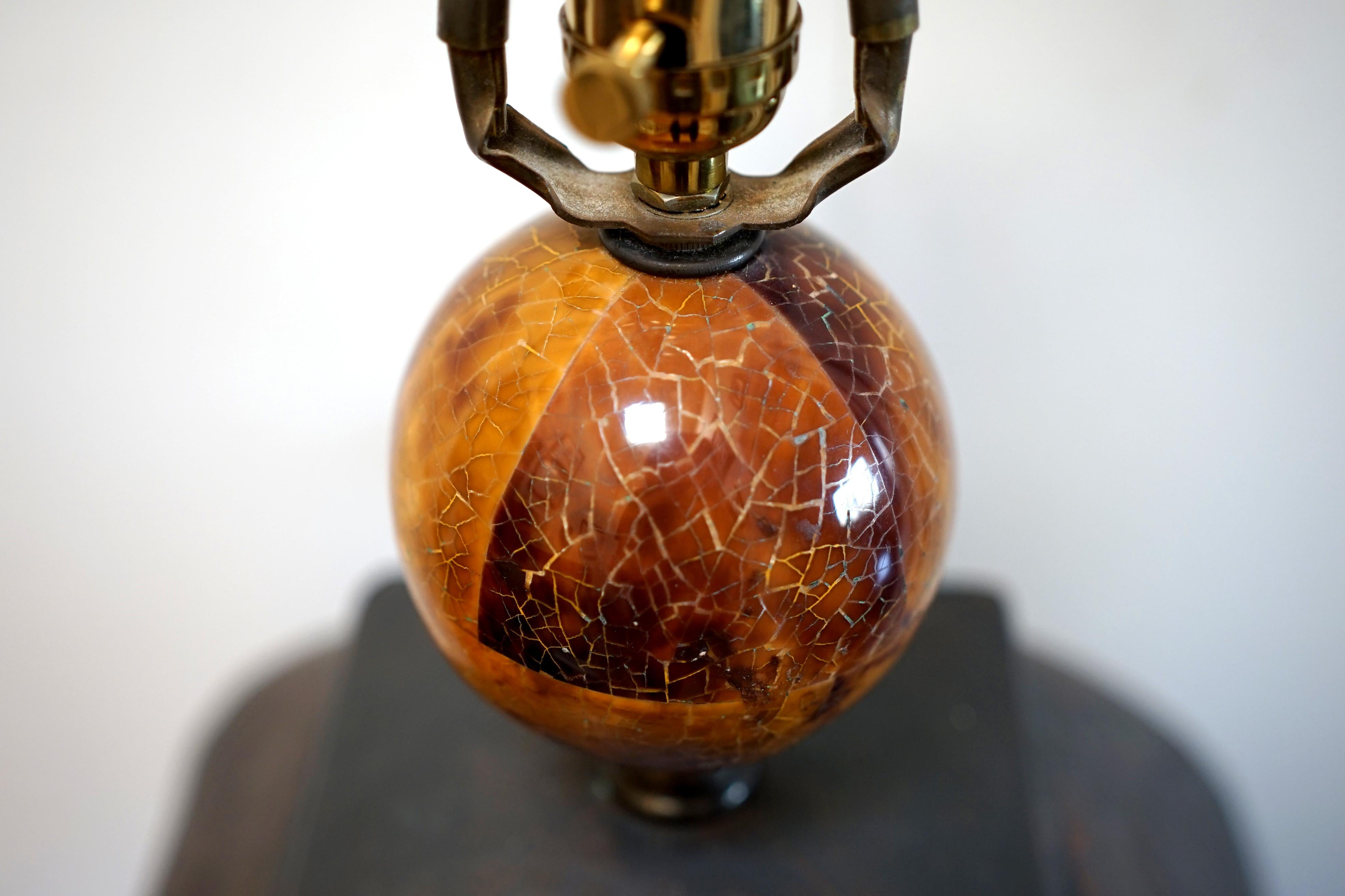 Mid-Century Art Studio Hammered Bronze Copper Table Lamp For Sale 4