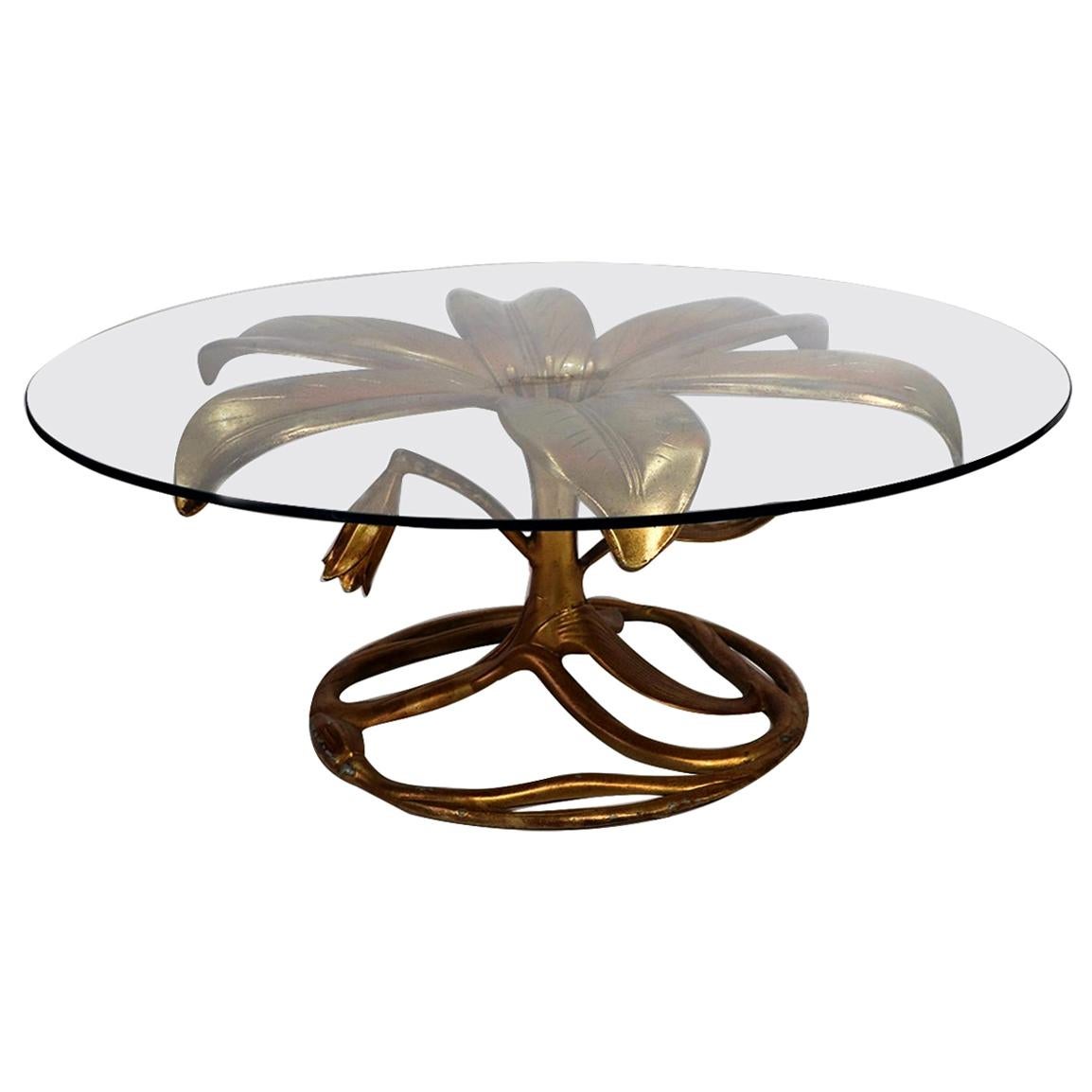 Midcentury Arthur Court Gilded Lily Coffee Table