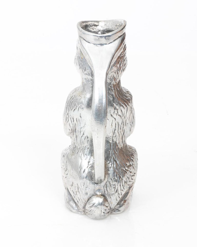 Midcentury Arthur Court Pewter Bunny Rabbit Water Pitcher at 1stDibs