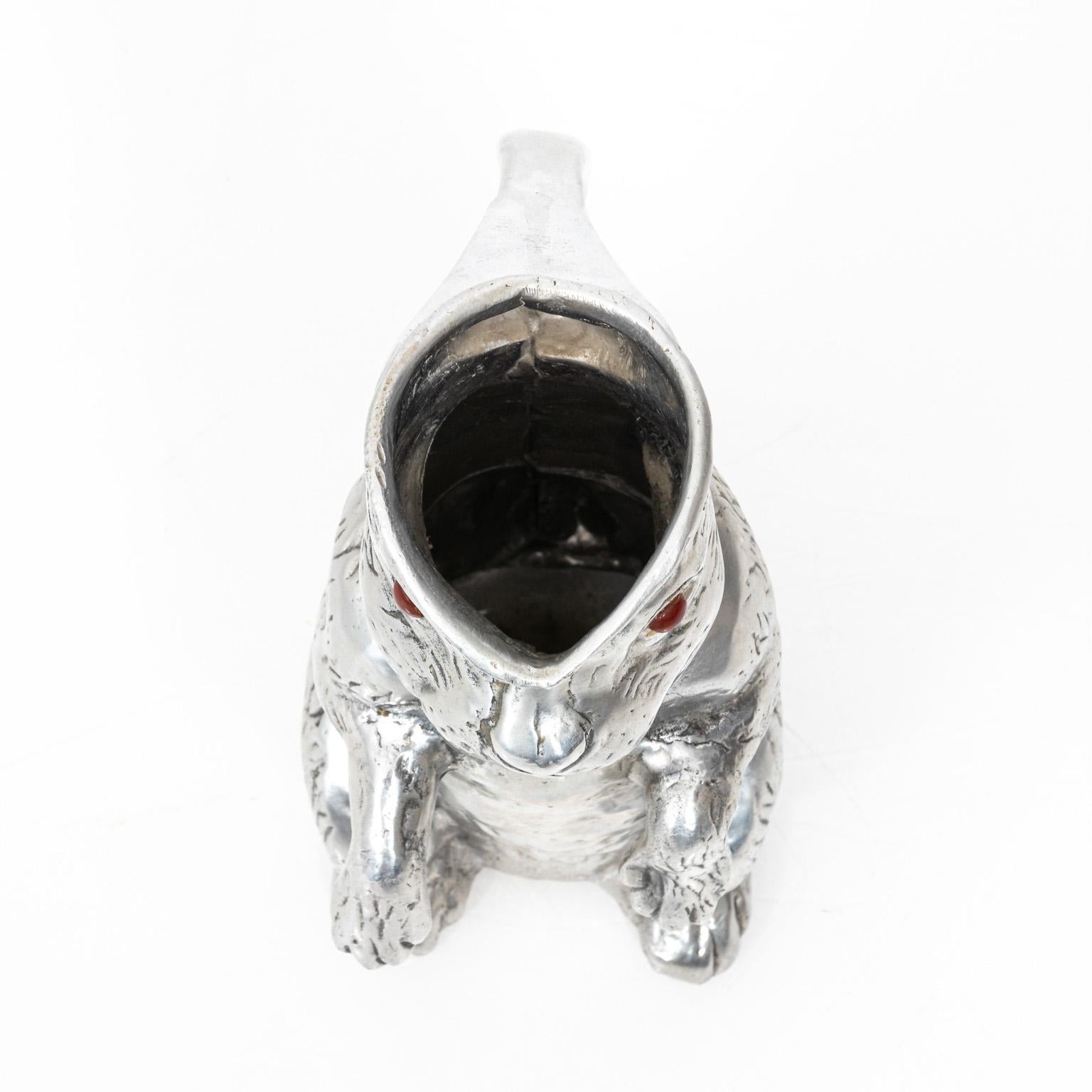 American Midcentury Arthur Court Pewter Bunny Rabbit Water Pitcher
