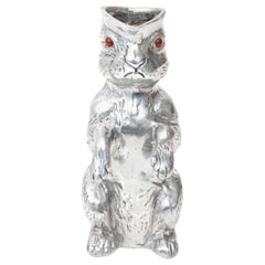 Midcentury Arthur Court Pewter Bunny Rabbit Water Pitcher