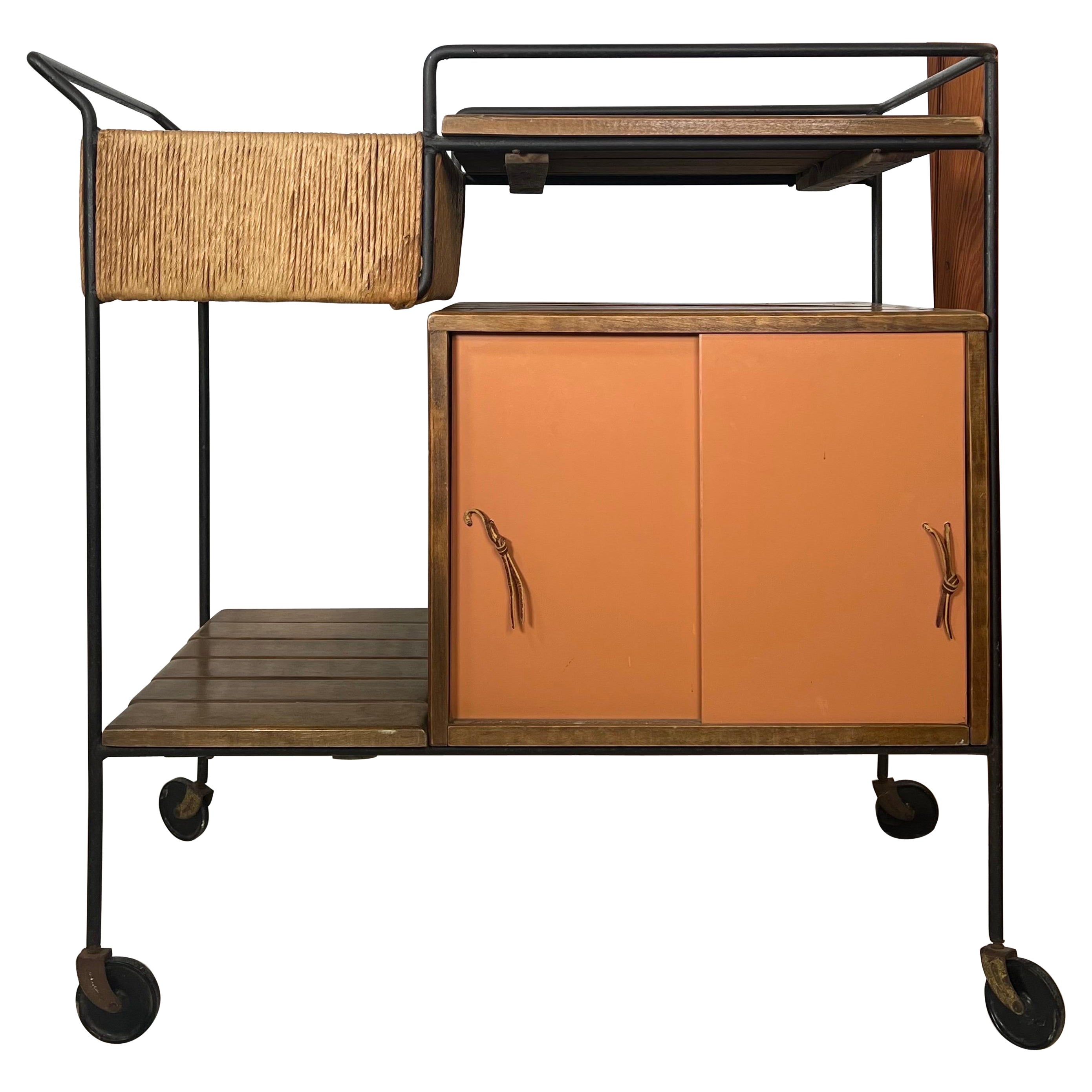 Mid Century Arthur Umanoff for Raymor Bar Cart