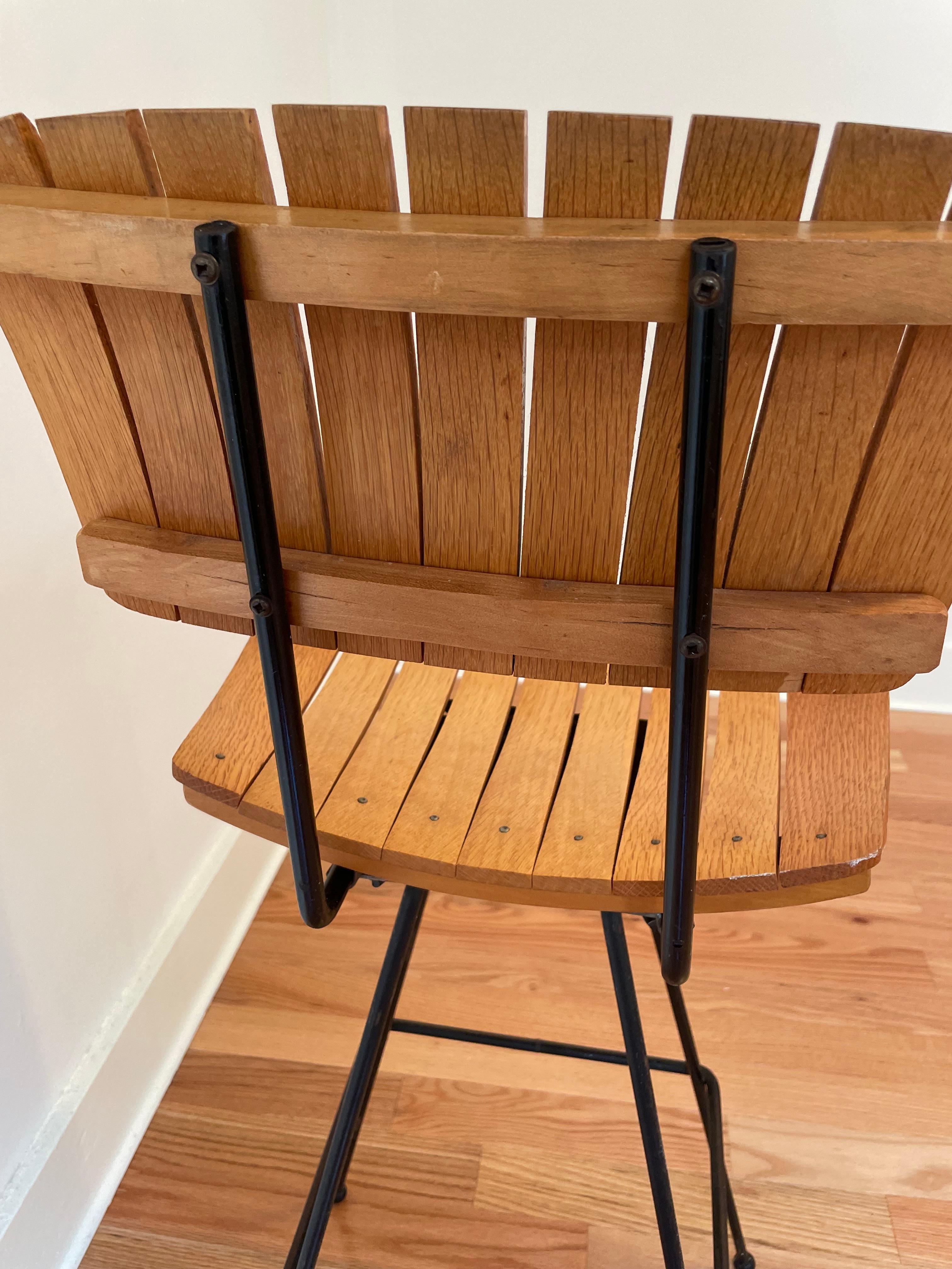 Mid Century Arthur Umanoff swivel stools - set of 4 en Bueno estado para la venta en Montréal, QC