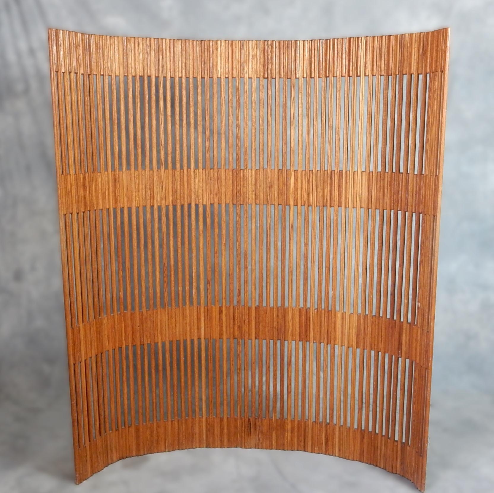 Mid-Century Articulated Paravent Baumann Screen Room Divider For Sale 4
