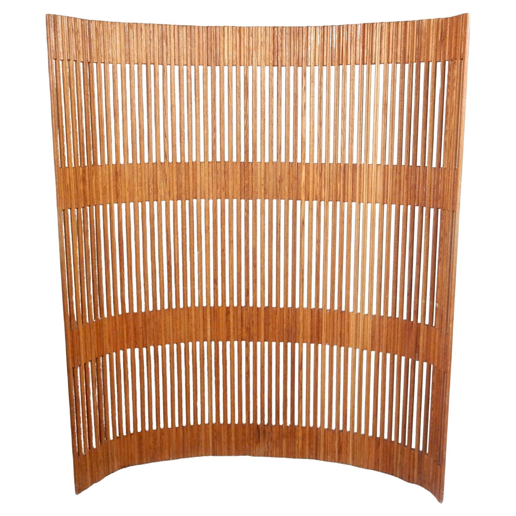 French Mid-Century Articulated Paravent Baumann Screen Room Divider