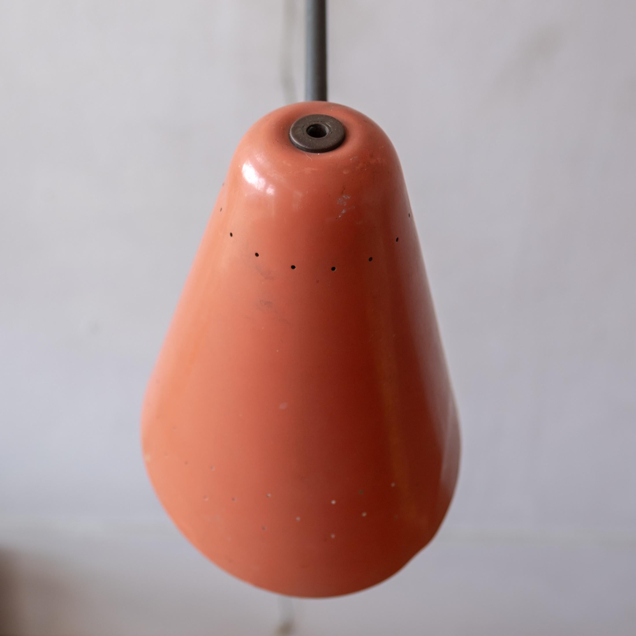 Mid Century Articulating European Wall Mounted Lamp 1950s 9