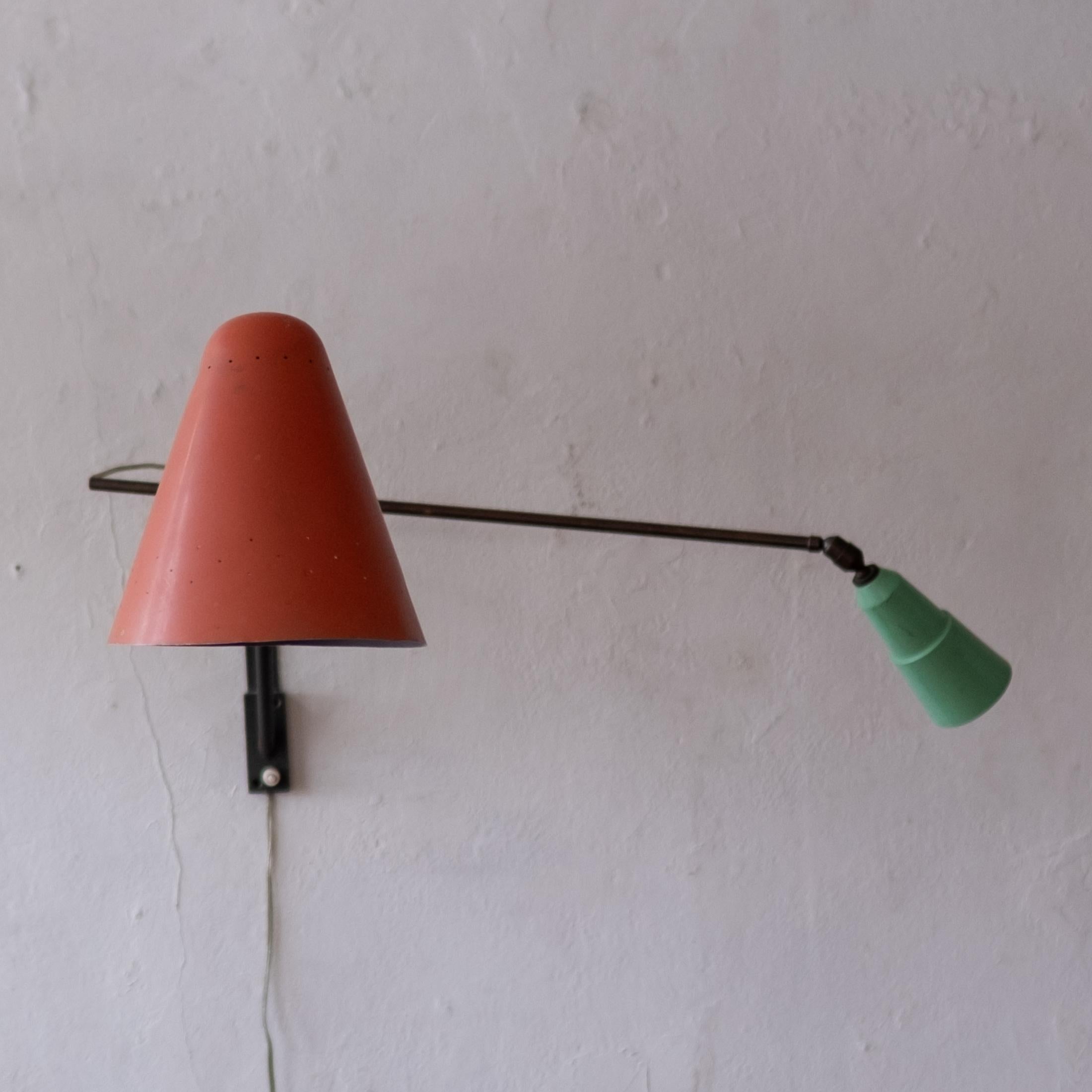 Mid-20th Century Mid Century Articulating European Wall Mounted Lamp 1950s