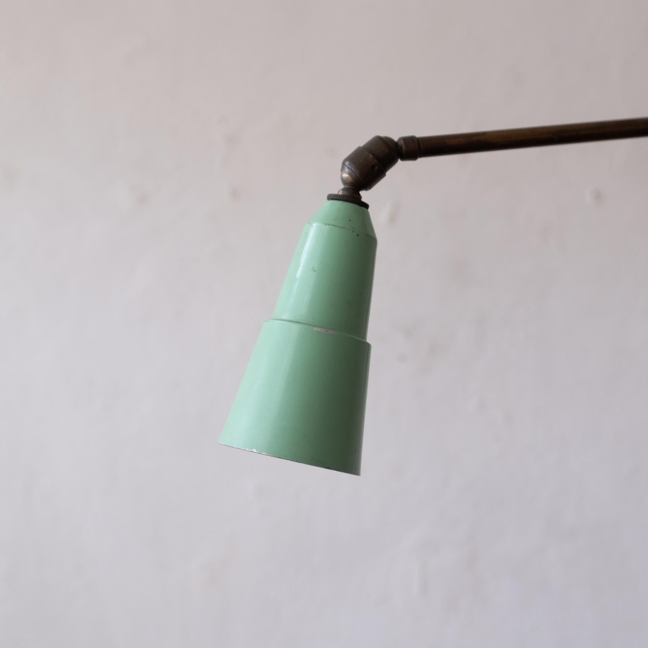 Mid Century Articulating European Wall Mounted Lamp 1950s 1