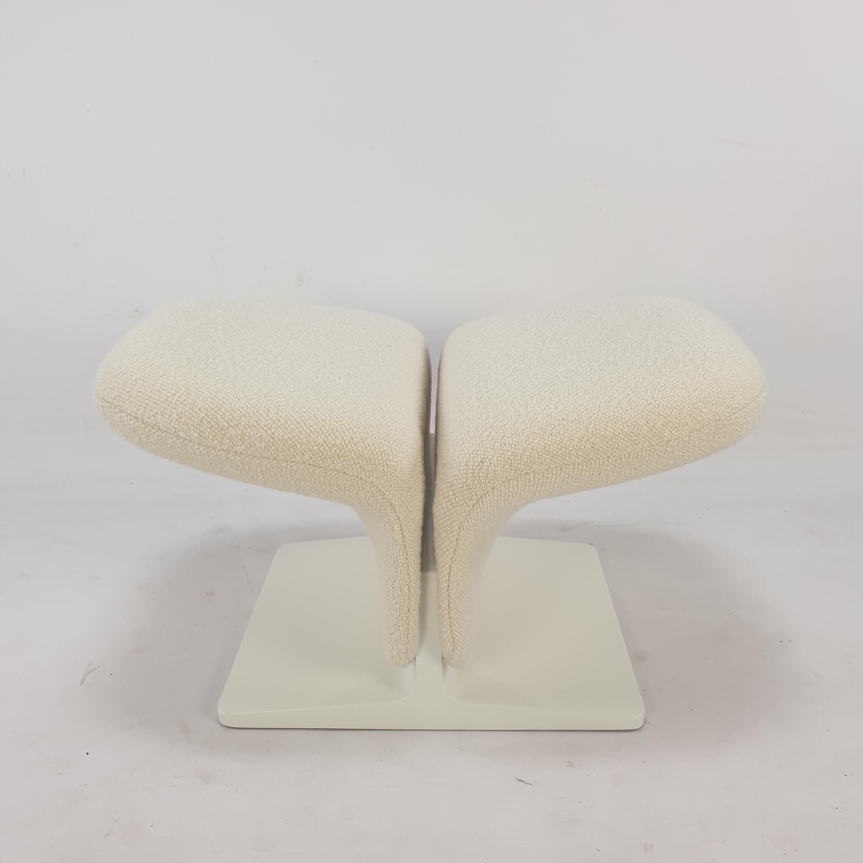 Mid Century Artifort Ribbon Chair and Ottoman by Pierre Paulin for Artifort, 196 4