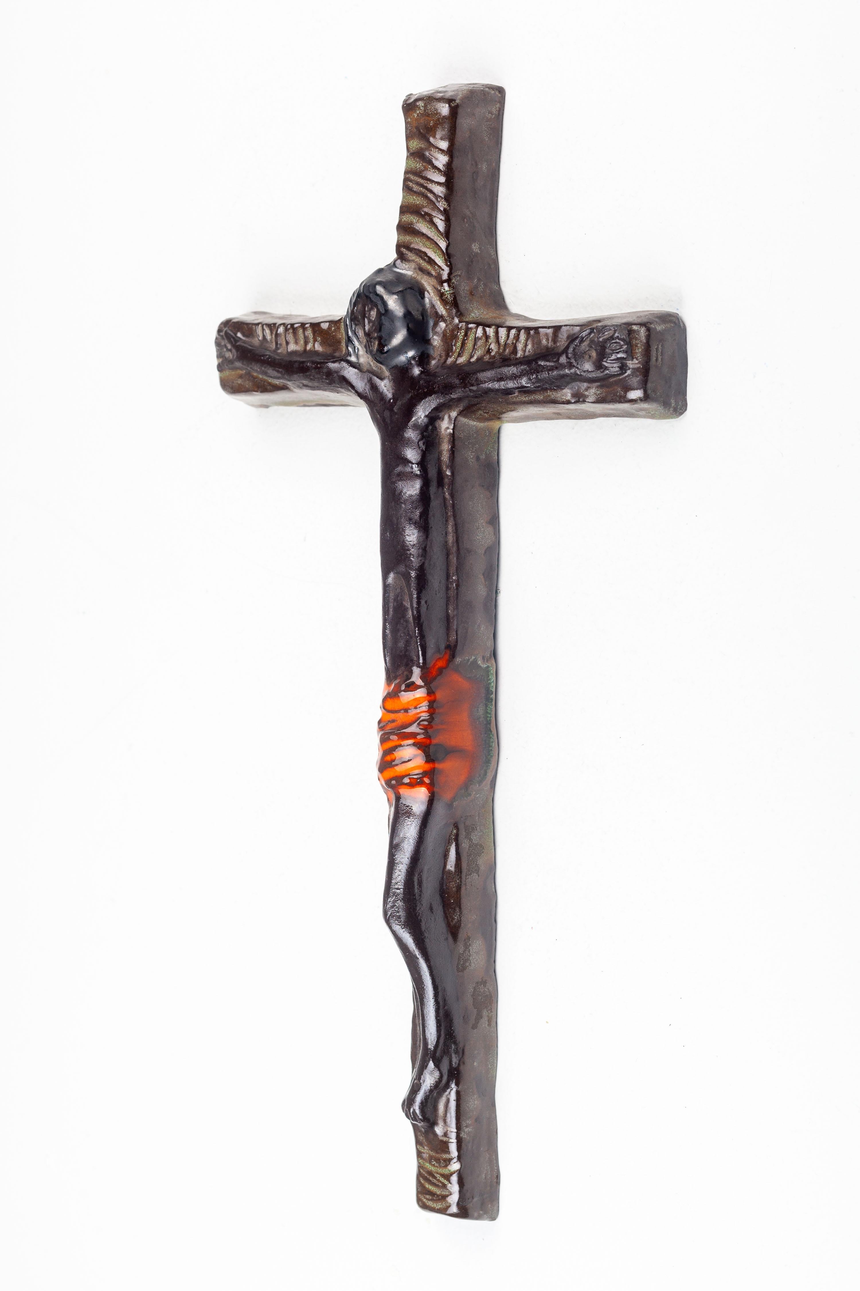 Mid-Century Artisanal Crucifix 1