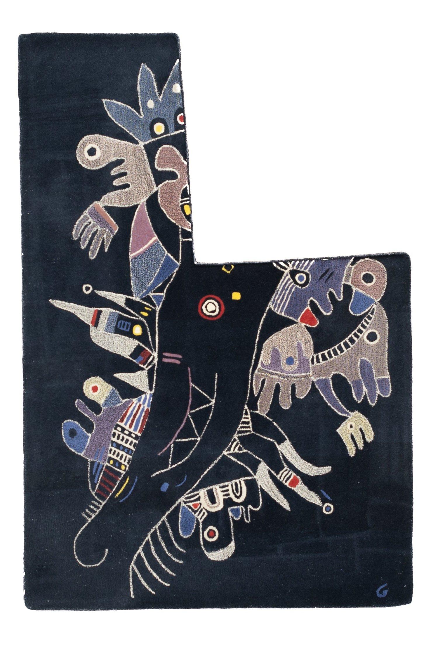 Mid Century Artistic French Tapestry 5’3” x 7’8”.