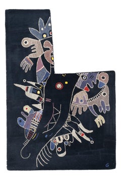 Mid Century Artistic French Tapestry 5’3” x 7’8”