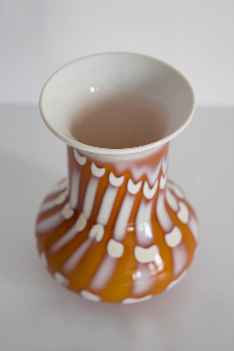 Mid Century Artistic Glass Vase, Prokuplje-Yugoslavia, 1970s In Good Condition In 05-080 Hornowek, PL