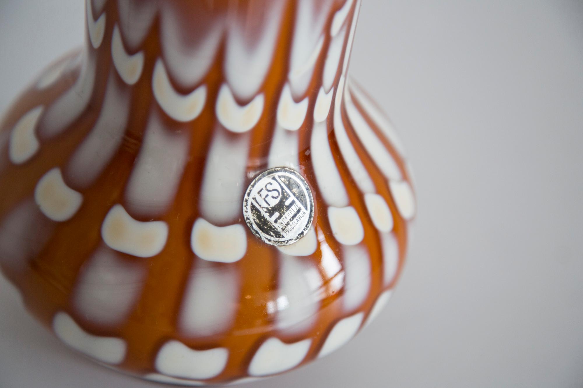 20th Century Mid Century Artistic Glass Vase, Prokuplje-Yugoslavia, 1970s