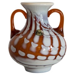 Mid Century Artistic Glass Vase, Prokuplje-Yugoslavia, 1970s